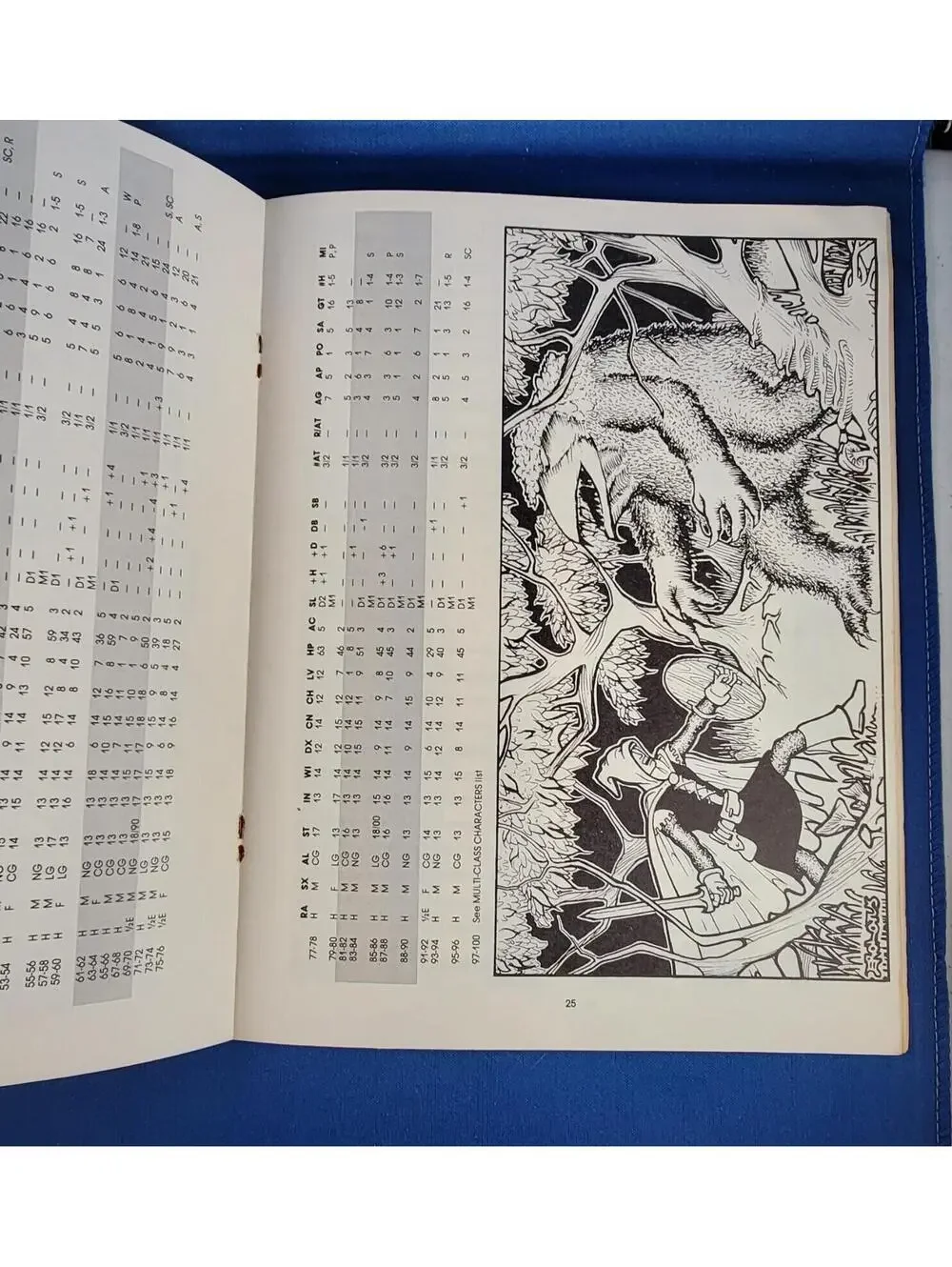AD&D The Rogues Gallery TSR 9031 Character Reference Book D&D 1st Edition 1980